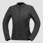 BLACK MOTORBIKE RACING JACKET